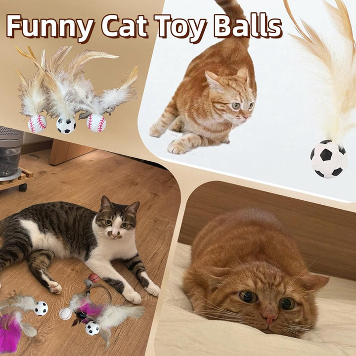 Self Entertainment Feather Cat Ball Toy: The Ultimate Playtime Solution for Your Feline Friend