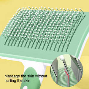 Transform Your Pet's Grooming Routine with the Self Cleaning Slicker Pet Grooming Brush