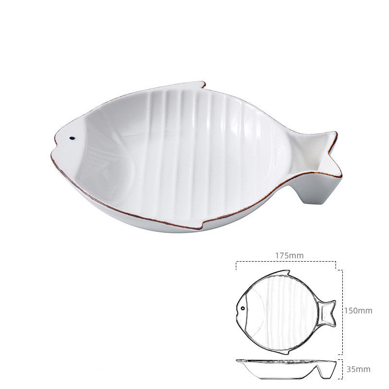 Elevate Your Cat's Dining Experience with Our Fish Shaped Ceramic Bowl